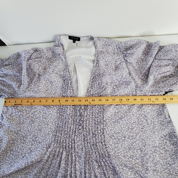 1. State Ditsy Floral Babydoll Top XXL Short Sleeve Pintuck Spring Blouse NEW - Picture 9 of 15